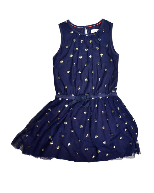 A Navy Sleeveless Dresses from Boden in size 6T for girl. (Front View)