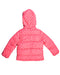 A Pink Puffer/Quilted Jackets from Boden in size 5T for girl. (Back View)