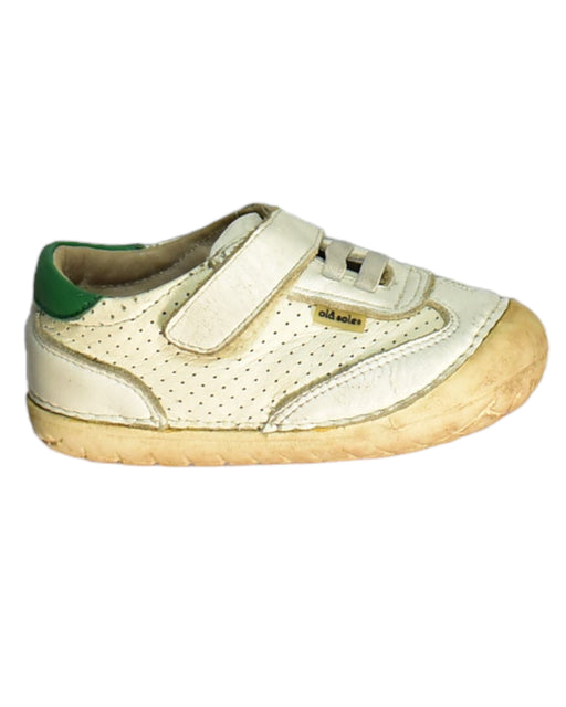 A White Sneakers from Old Soles in size 18-24M for boy. (Front View)