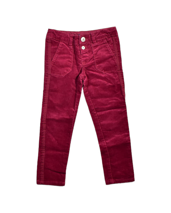 A Burgundy Jeans from Okaïdi in size 3T for girl. (Front View)