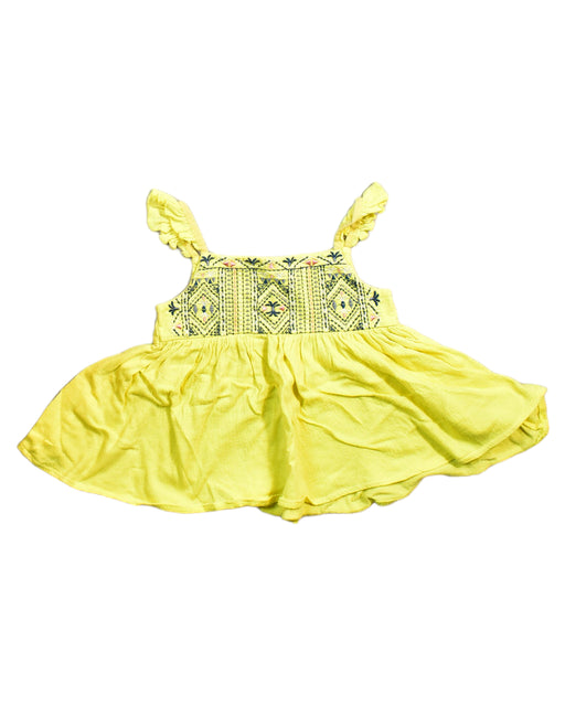 A Yellow Sleeveless Tops from Vertbaudet in size 3T for girl. (Front View)