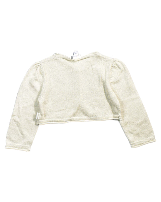 A Beige Cardigans from P'tit Bisou in size 6-12M for girl. (Back View)