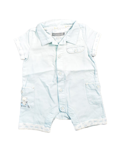 A Blue Rompers from Sergent Major in size 6-12M for boy. (Front View)