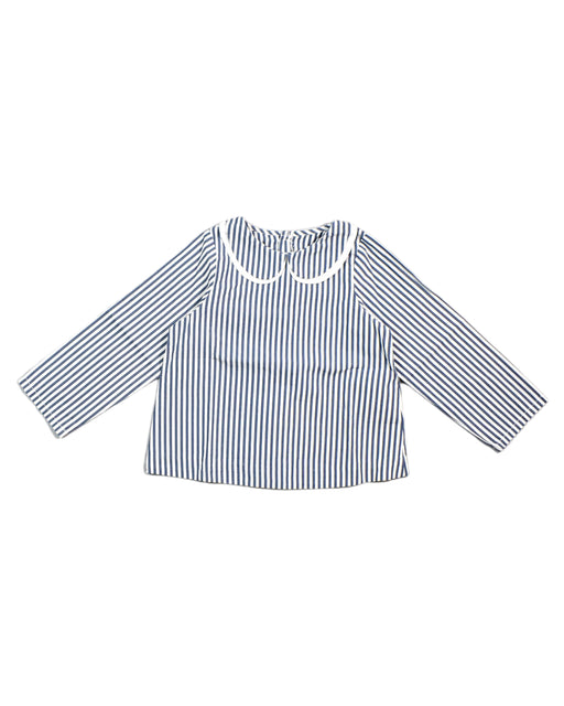 A Blue Long Sleeve Tops from Jacadi in size 18-24M for girl. (Front View)