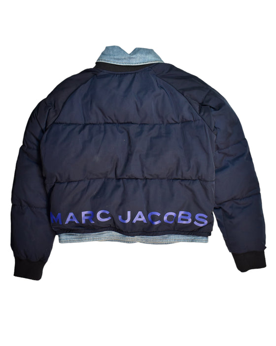 A Blue Puffer/Quilted Jackets from Little Marc Jacobs in size 12Y for boy. (Back View)