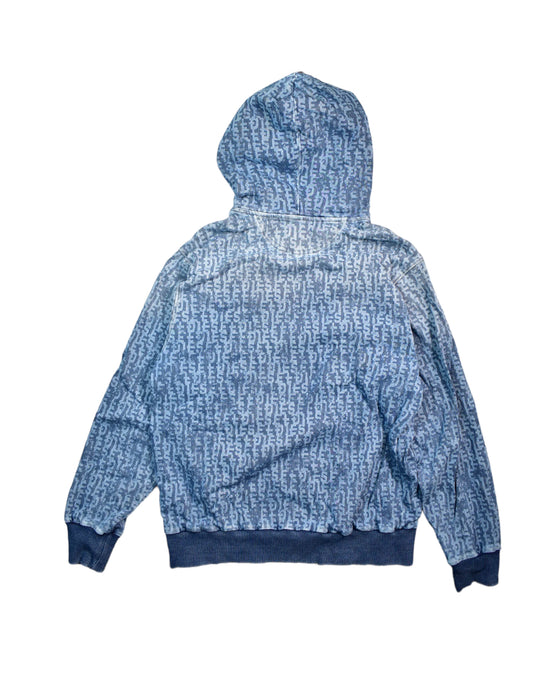 A Blue Hoodie from Diesel in size 14Y for boy. (Back View)