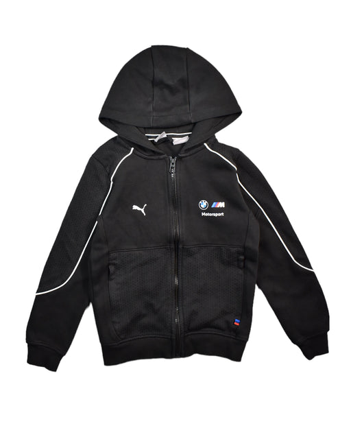 A Black Lightweight Jackets from Puma in size 10Y for boy. (Front View)