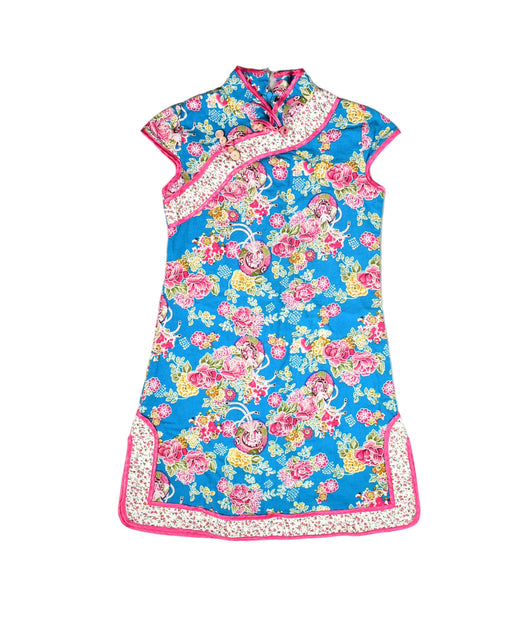 A Blue Short Sleeve Dresses from Retykle in size 14Y for girl. (Front View)