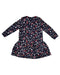 A Black Long Sleeve Dresses from Petit Bateau in size 12-18M for girl. (Back View)