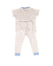 A White Pyjama Sets from Petit Bateau in size 4T for girl. (Back View)