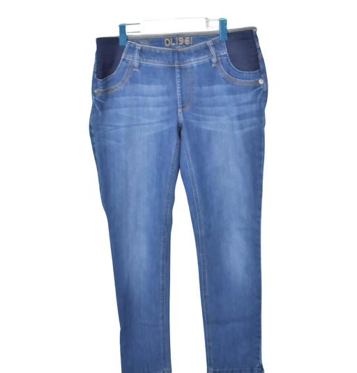 A Blue Jeans from DL1961 in size M for maternity. (Front View)