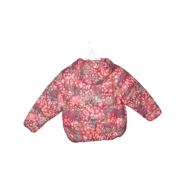 A Pink Puffer/Quilted Jackets from Hanna Andersson in size 7Y for girl. (Back View)