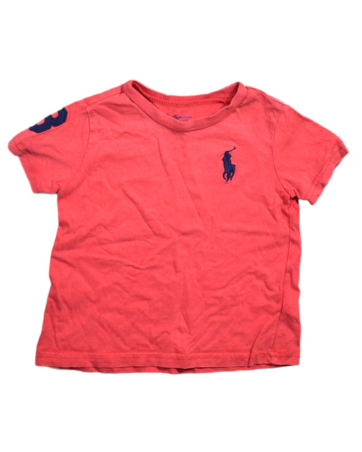 A Red T Shirts from Ralph Lauren in size 12-18M for boy. (Front View)