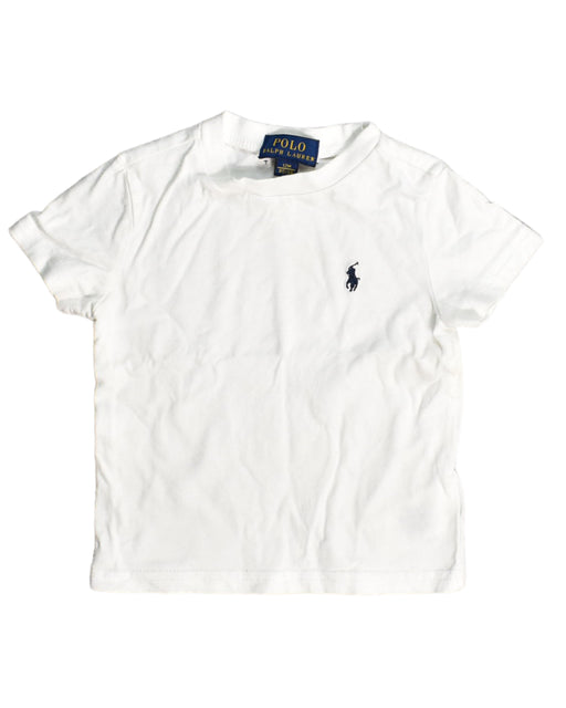 A White T Shirts from Polo Ralph Lauren in size 6-12M for boy. (Front View)