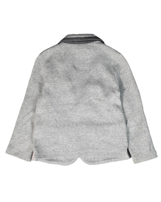 A Grey Coats from IKKS in size 4T for boy. (Back View)