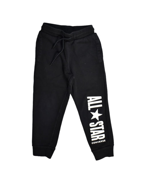 A Black Sweatpants from Converse in size 5T for boy. (Front View)