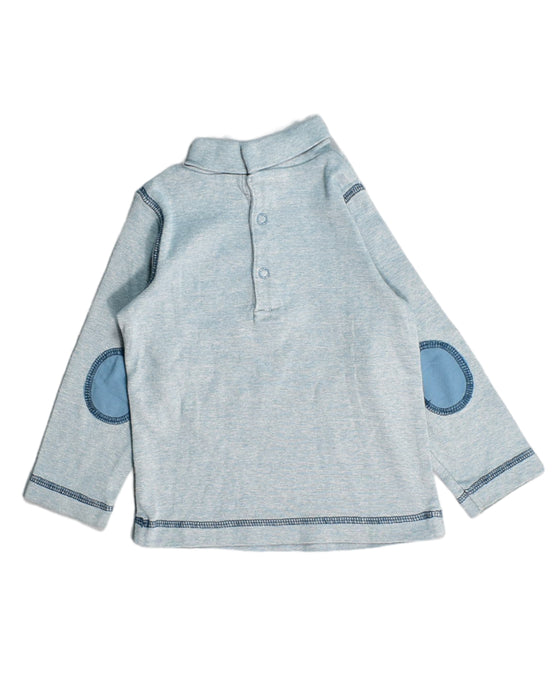A Blue Long Sleeve Tops from Natalys in size 18-24M for boy. (Back View)