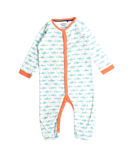 A White Onesies from Fat Face in size 18-24M for boy. (Front View)