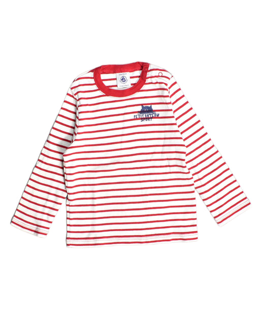 A White Long Sleeve Tops from Petit Bateau in size 18-24M for boy. (Front View)