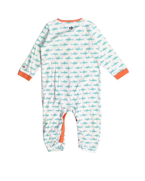 A White Onesies from Fat Face in size 18-24M for boy. (Back View)