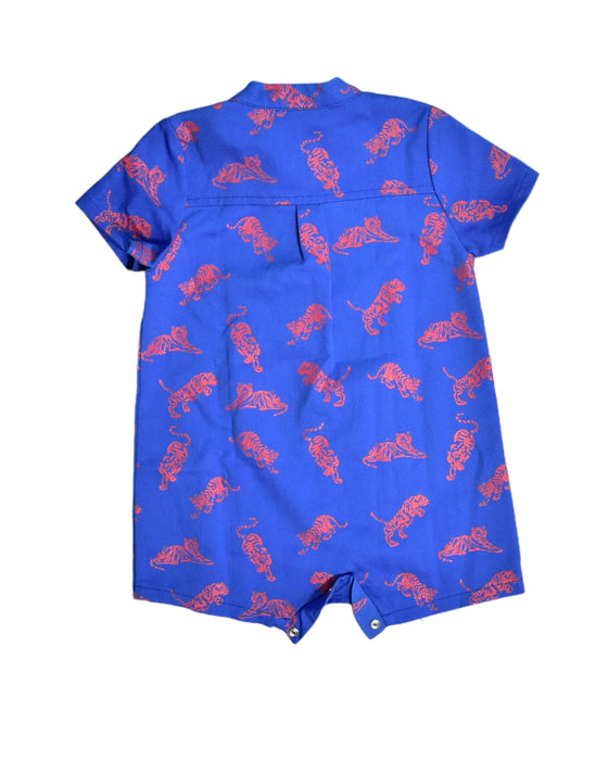 A Blue Rompers from Le Petit Society in size 6-12M for boy. (Back View)