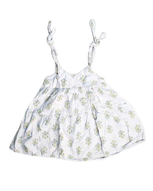 A White Sleeveless Dresses from Gingersnaps in size 4T for girl. (Front View)