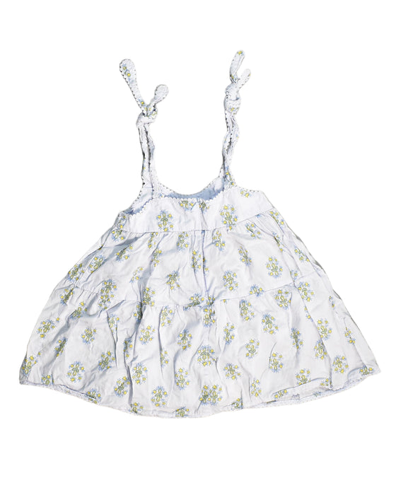 A White Sleeveless Dresses from Gingersnaps in size 4T for girl. (Back View)