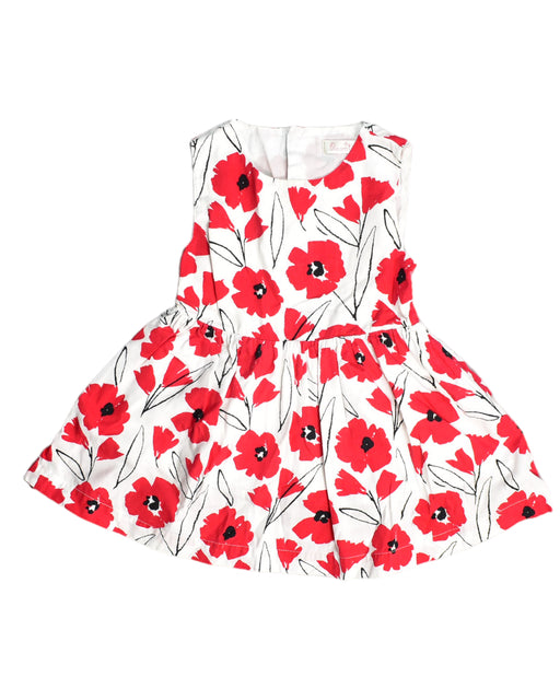 A White Sleeveless Dresses from Bloom in size 2T for girl. (Front View)