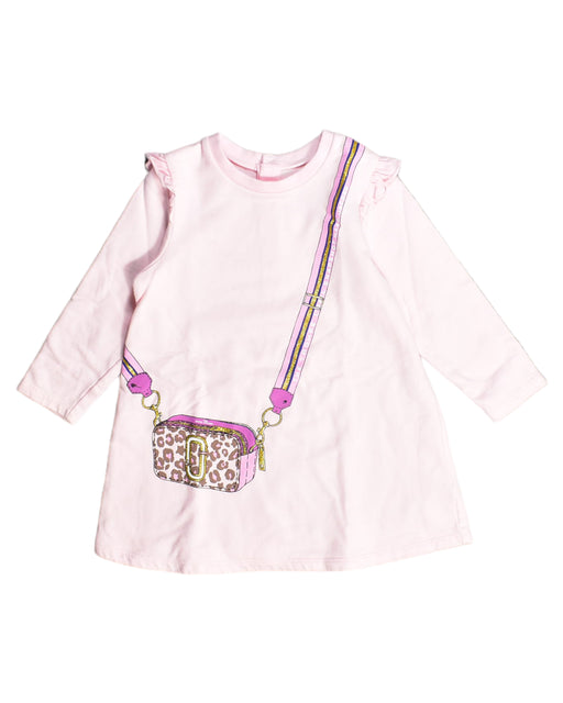 A Pink Long Sleeve Dresses from Little Marc Jacobs in size 2T for girl. (Front View)