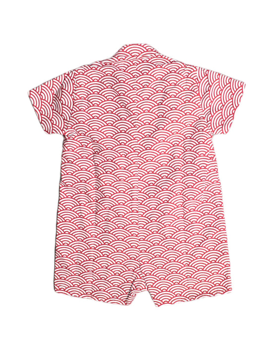 A Pink Rompers from Maison Q in size XS for girl. (Back View)