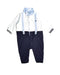 A White Onesies from Armani in size 3-6M for boy. (Front View)