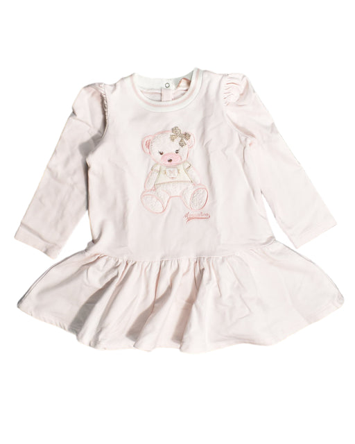 A White Long Sleeve Dresses from Monnalisa in size 18-24M for girl. (Front View)