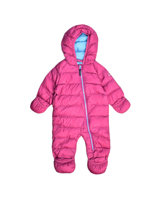 A Pink Rompers from L.L.Bean in size 0-3M for girl. (Front View)