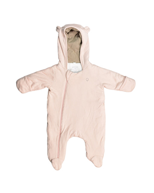 A Pink Onesies from Mori in size 0-3M for girl. (Front View)