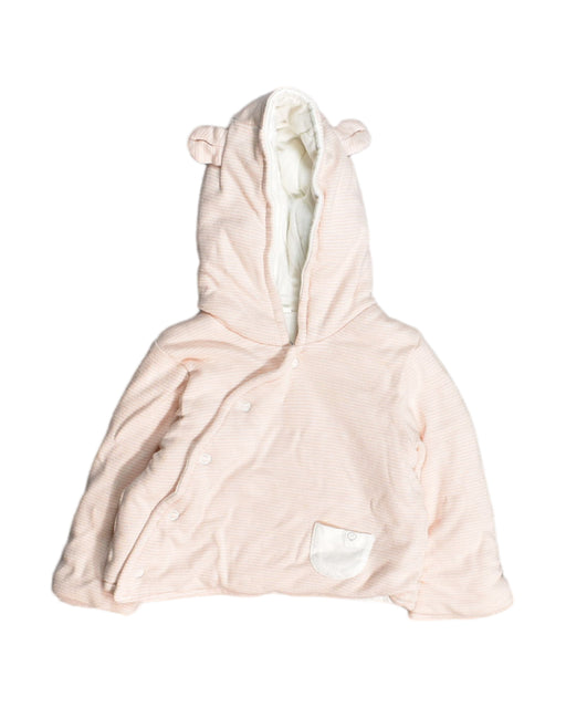 A Beige Hoodie from Mori in size 0-3M for neutral. (Front View)