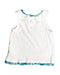 A White Sleeveless Tops from DPAM in size 0-3M for girl. (Back View)