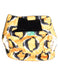A Yellow Swim Diapers from TotsBots in size 6-12M for neutral. (Front View)