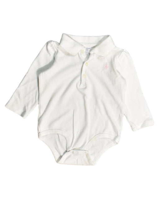A White Bodysuits from Ralph Lauren in size 6-12M for boy. (Front View)