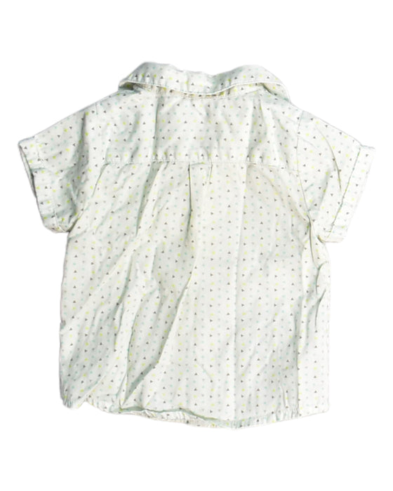 A Ivory Short Sleeve Tops from DPAM in size 0-3M for boy. (Back View)