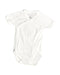 A White Bodysuits from Petit Bateau in size 3-6M for boy. (Front View)