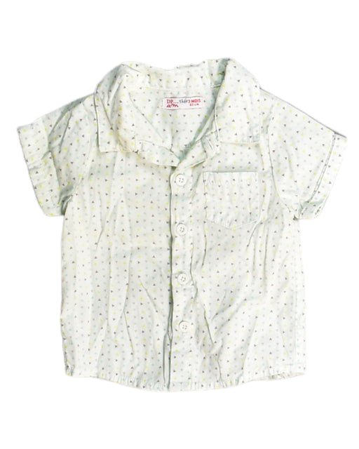 A Ivory Short Sleeve Tops from DPAM in size 0-3M for boy. (Front View)