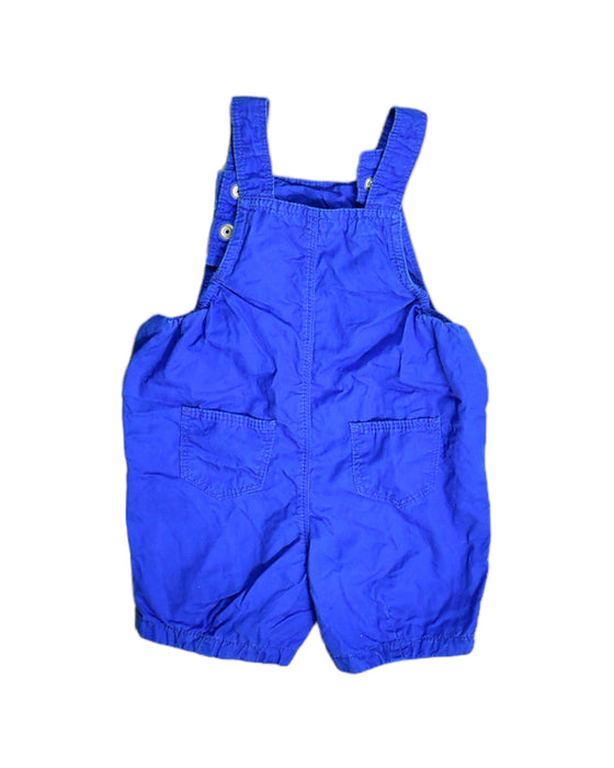 A Blue Overall Shorts from Petit Bateau in size 3-6M for boy. (Back View)