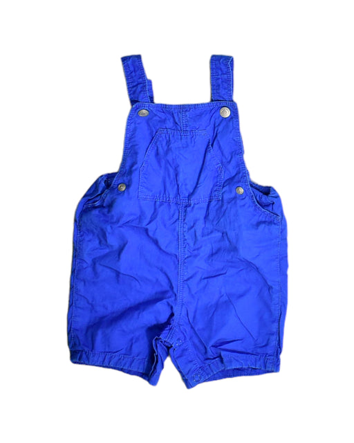 A Blue Overall Shorts from Petit Bateau in size 3-6M for boy. (Front View)