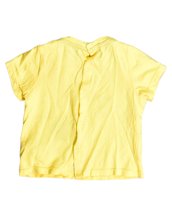 A Yellow Short Sleeve Tops from Okaïdi in size 3-6M for boy. (Back View)