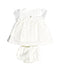 A White Dress Sets from Piccolini The Children Atelier in size 3-6M for girl. (Back View)