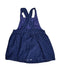 A Blue Sleeveless Dresses from Jojo Maman Bébé in size 12-18M for girl. (Back View)