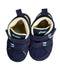 A Blue Sneakers from ASICS in size 18-24M for boy. (Back View)