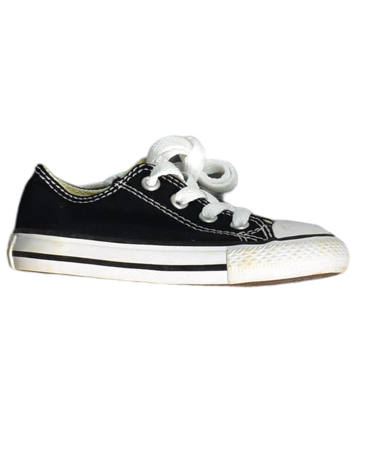 A Black Sneakers from Converse in size 12-18M for boy. (Front View)