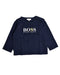 A Blue Long Sleeve Tops from Hugo Boss in size 12-18M for boy. (Front View)