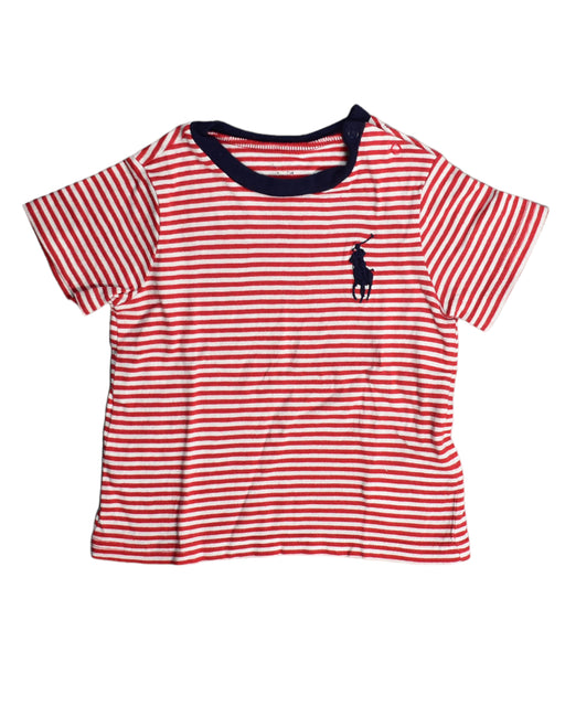 A Red Short Sleeve Tops from Ralph Lauren in size 6-12M for boy. (Front View)